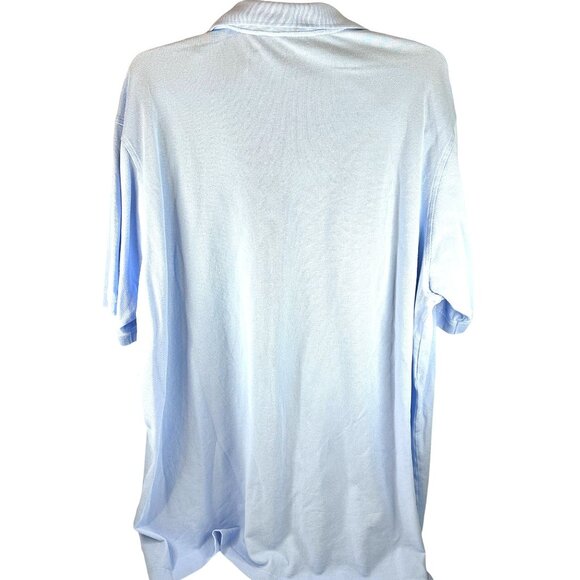 Roundtree & Yorke Gold Label Mens Shirt 3XLT Blue Short Sleeve Button Collar - Picture 8 of 8